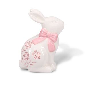 New! Target Bullseye Playground White Ceramic Bunny with Pink Floral & Bow, 2026
